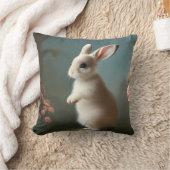 Cute Baby Bunny Portrait Kussen (Deken)