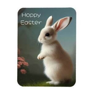 Cute Baby Bunny Portrait Magneet
