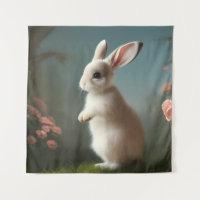 Cute Baby Bunny Portrait