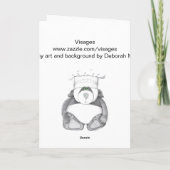 Cute Baby Bunny Rabbit Easter Blessenaars Feestdagen Kaart (Achterkant)