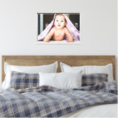 Cute Baby Canvas Afdruk (Insitu (Slaapkamer))