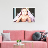 Cute Baby Canvas Afdruk (Insitu (Woonkamer))