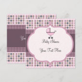 Cute Baby Carriage Invision Kaart (Voorkant / Achterkant)