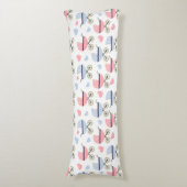 Cute Baby Carriage Roze Blue Baby Bedding Lichaamskussen (Voorkant Verticaal)