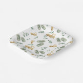 Cute Baby Cars And Shoes Newborn Babyshower Plate Papieren Bordje (Gebogen)