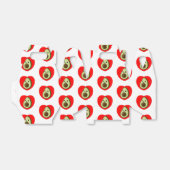 Cute Baby Cartoon Avocado in Red Heart Bedankdoosjes (Uitgevouwen)
