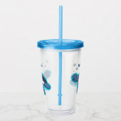 Cute baby cartoon zee  acryl drinkbeker (Rechts)