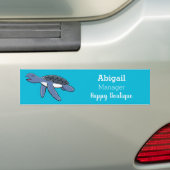 Cute baby cartoon zee bumpersticker (Op auto)
