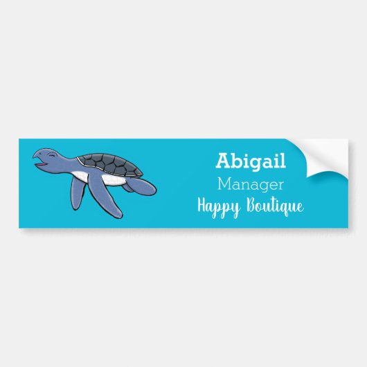 Cute baby cartoon zee bumpersticker (Voorkant)