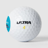 Cute baby cartoon zee golfballen (Logo)