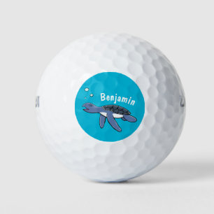 Cute baby cartoon zee golfballen