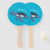 Cute baby cartoon zee  handwaaier (Voorkant en achterkant)