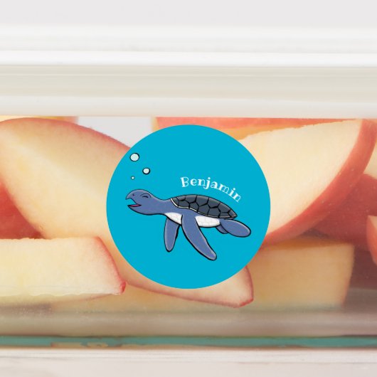 Cute baby cartoon zee  labels (Aangebracht)