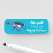 Cute baby cartoon zee naamplaatje (In situ)