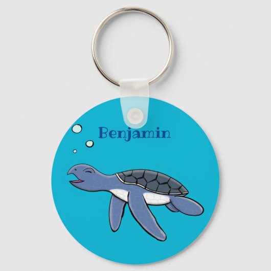Cute baby cartoon zee  sleutelhanger (Voorkant)