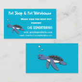 Cute baby cartoon zee  visitekaartje (Voorkant / Achterkant)