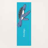 Cute baby cartoon zee  yogamat (Achterkant)