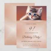 Cute Baby Cat | Uitnodiging tot het indienen van R (Voorkant / Achterkant)