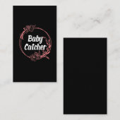 Cute Baby Catcher Doula, verlosvrouw, bloem Visitekaartje (Voorkant / Achterkant)