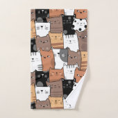 Cute baby cats Patroon - Bath Towels Bad Handdoek (Handdoek)