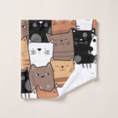 Cute baby cats Patroon - Bath Towels Bad Handdoek (Wasdoekje)