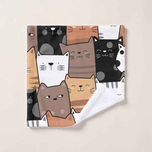 Cute baby cats Patroon - Bath Towels Bad Handdoek (Wasdoekje)