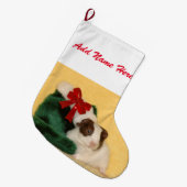 Cute Baby cavia kerst Grote Kerstsok (Voorkant (Hangend))