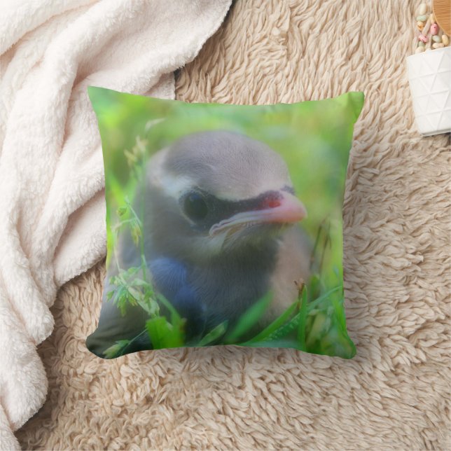 Cute Baby Cedar Waxing Bird Kussen (Deken)