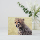Cute baby Cheetah Cub Briefkaart (Staand voorkant)