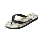 Cute baby cheetah draaiende cartoon illustratie kinder teenslippers (Schuin)