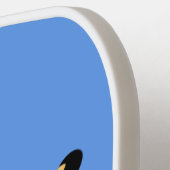 Cute baby cheetah draaiende cartoon illustratie pickleball paddle (Links Detail)