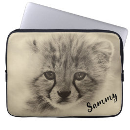 Cute Baby Cheetah-laptophoes Laptop Sleeve