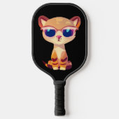 Cute Baby Cheetah met zonnebril Pickleball Paddle (Voorkant)