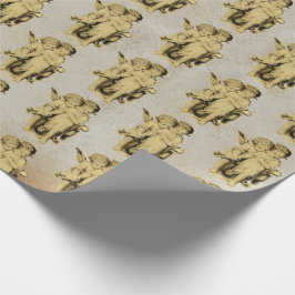 Cute Baby Cherub Cupid Angels Kraft Cadeaupapier