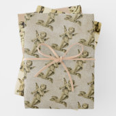 Cute  Baby Cherub Cupid Angels Kraft Inpakpapier Vel (In situ)
