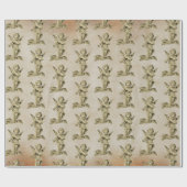 Cute  Baby Cherub Cupid Angels Kraft Paper Cadeaupapier (Vlak)