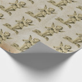 Cute  Baby Cherub Cupid Angels Kraft Paper Cadeaupapier (Hoek)
