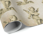 Cute  Baby Cherub Cupid Angels Kraft Paper Cadeaupapier (Rol Hoek)