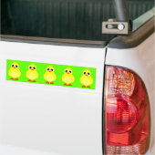 Cute Baby Chick Cartoon Bumpersticker (Op Truck)
