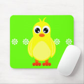 Cute Baby Chick Cartoon Muismat (Met muis)