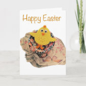 Cute Baby Chick Easter Feestdagen Kaart (Voorkant)