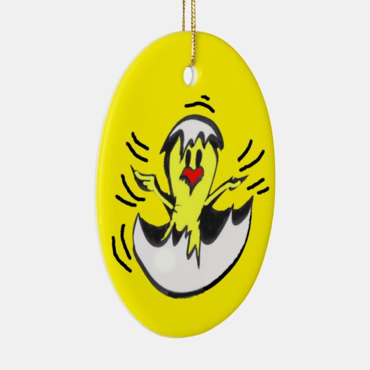 Cute Baby Chick Easter Ornament (Rechts)