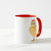 Cute Baby Chick met bril Mok (Voorkant rechts)