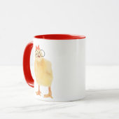 Cute Baby Chick met bril Mok (Voorkant links)