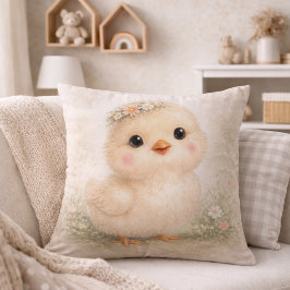 Cute Baby Chick Neutral Kids Room Kussen