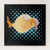 Cute Baby Chick Pink Bubblegum Legpuzzel (Horizontaal)