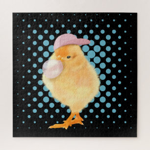 Cute Baby Chick Pink Bubblegum Legpuzzel