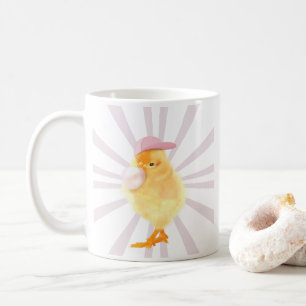 Cute Baby Chick Retro Vibes Koffiemok