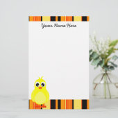 Cute Baby Chick Stationery Briefpapier (Staand voorkant)