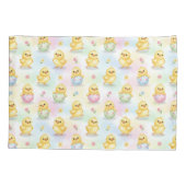 Cute Baby Chick Watercolor Easter  Kussensloop (Achterkant)
